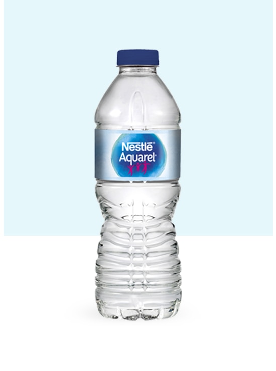 Botella de agua 50 cl y pack de 6 botellas PET de 50cl