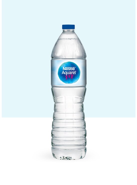Botella de agua 2L y pack de 6 botellas PET de 1,5L