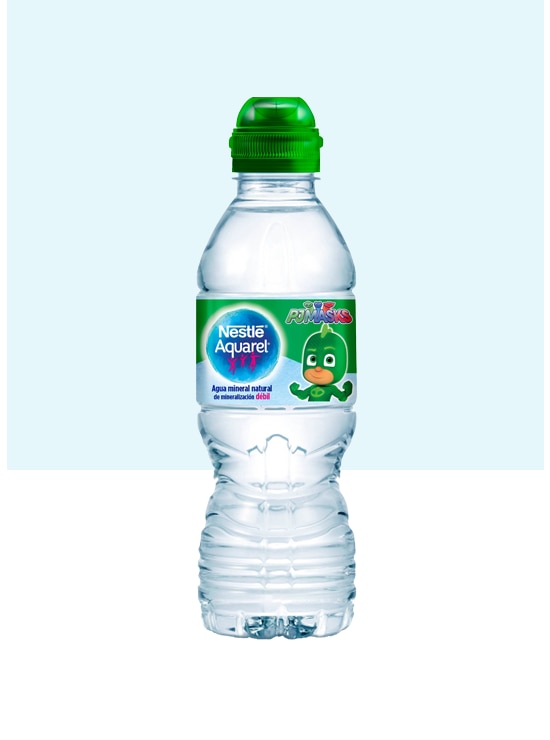 Botella de agua Kids con Tapón Sport y pack de 6 botellas de 33cl