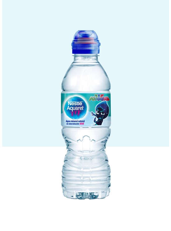 Botella de agua Kids con Tapón Sport y pack de 6 botellas de 33cl blue
