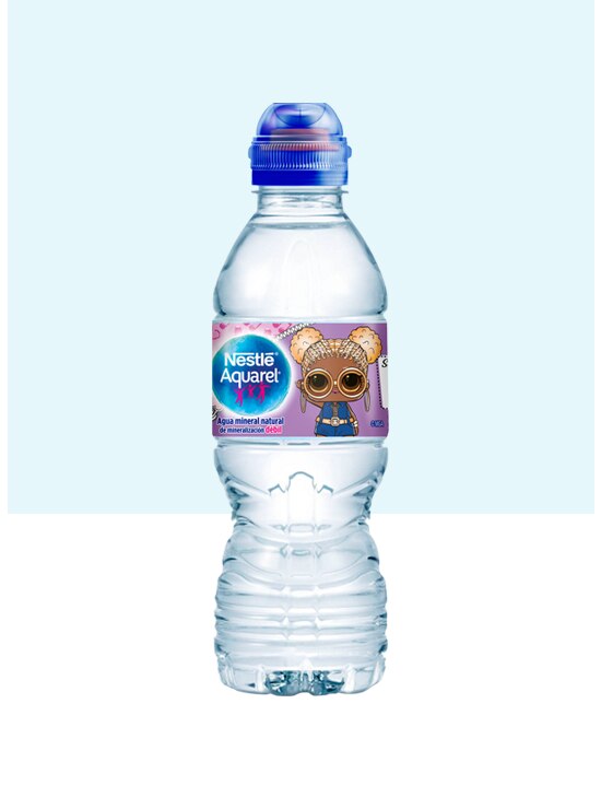 Botella de agua Kids con Tapón Sport y pack de 6 botellas de 33cl