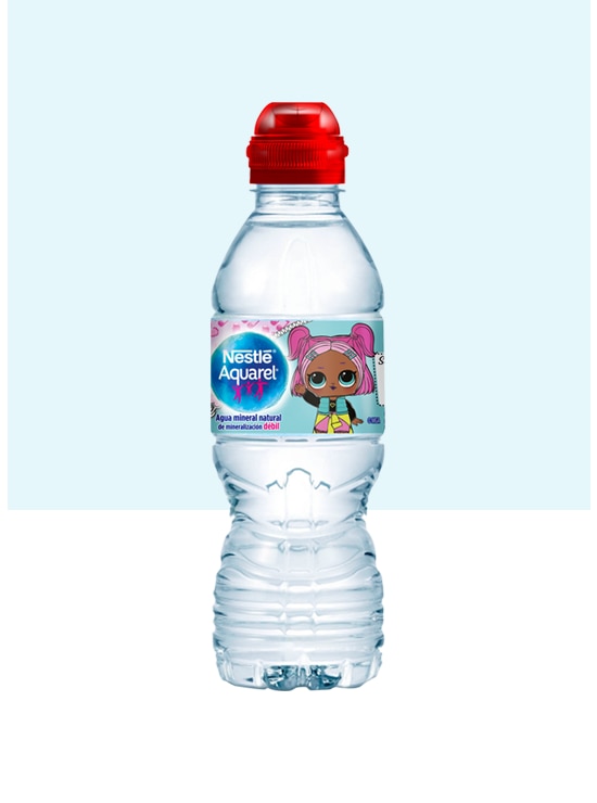 Botella de agua Kids con Tapón Sport y pack de 6 botellas de 33cl