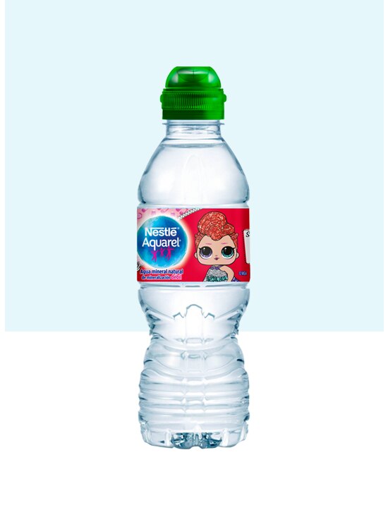 Botella de agua Kids con Tapón Sport y pack de 6 botellas de 33cl