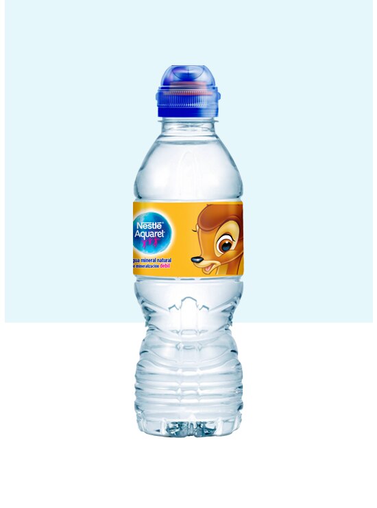 Botella de agua Kids con Tapón Sport y pack de 6 botellas de 33cl