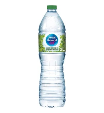 Botella de agua 2L y pack de 6 botellas PET de 2L